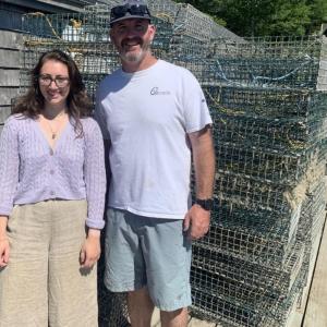 Operations Manager Allyson Blake and owner Ryan McPherson are optimistic about Glidden Point Oyster Farm’s continued growth. BILL PEARSON/Boothbay Register