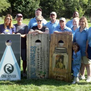 The 2021 Boothbay Cornhole Classic committee. File photo