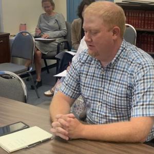 County Emergency Management Agency Director Casey Stevens reported the annual Emergency Management Performance Grant was reduced by $45,000 during the Aug. 2 commissioners’ meeting. BILL PEARSON/Boothbay Register
