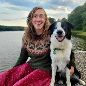 Morganne Price and her dog, Kraken. Courtesy photo