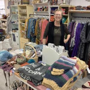Katherine Mary Lamontange is the “Kamala” of Kamala Boutique which opened Nov. 18 in Edgecomb. BILL PEARSON/Boothbay Register
