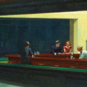 Edward Hopper’s “Nighthawks,” painted in 1942. Don’t miss the Hopper Exhibition On Screen Dec. 15-16 at Lincoln Theater. Courtesy of the venue