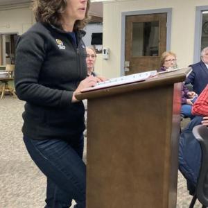 Tina Meserve from Revision Energy. EDNA MILLER/Wiscasset Newspaper