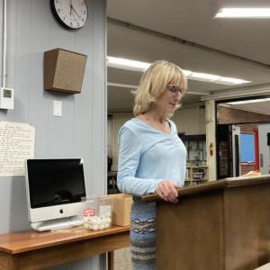 Gina Stevens on Feb. 21, the night she was named WMHS’ interim principal. File photo