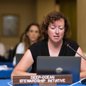 Dr. Beth Orcutt was recently selected to be Bigelow Laboratory's new vice president for research, following a nationwide search. She has worked at the institute as a senior research scientist since 2012 and will now focus on shepherding its global ocean research. Courtesy of International Seabed Authority