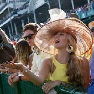 party, hats, horses