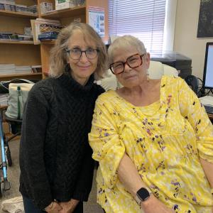 WACC Annual Dinner Committee Chair Susan Robson, left, and WACC Manager Pat Cloutier at WACC’s Route One office May 25. SUSAN JOHNS/Wiscasset Newspaper