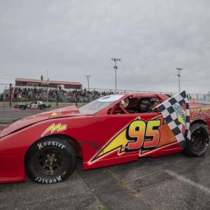 Josh St. Clair's Lighting McQueen inspired Street Stock. Steve Girard/SGirardPhotography