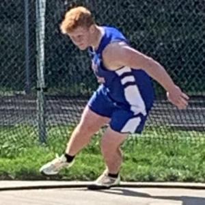 Boothbay/Wiscasset discus thrower Kayden Ames. File photo