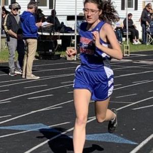 Julia Truesdell won the 800M and 1,600M races at the Mountain Valley Conference May 16 meet in Lisbon. File photo