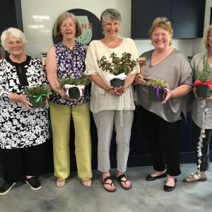 Robin Grant, Debbie Lorenson, Ann Light, Jan Flowers and Canny Cahn. Emily Adler photo