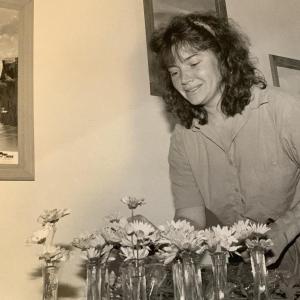 Sarah Heald at Sarah’s when it was on Main Street. Courtesy of Sarah Heald