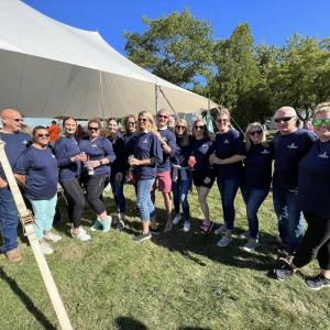 Team J. Edwards Knight at last year’s Boothbay Cornhole Classic. Courtesy photo