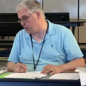 AOS 98 Superintendent Bob Kahler updated the Edgecomb School Committee June 12 about continuing questions about the possibility of a regional high school near the Boothbay line. BILL PEARSON/Boothbay Register