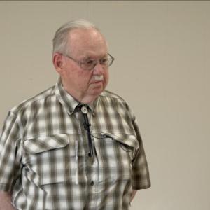 Calvin Dodge presented a talk about the “First 100 Years of Damariscotta” at a recent Damariscotta Historical Society event. Courtesy of LCTV