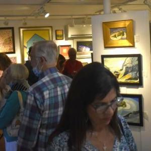 Joy to the Wind Gallery during the July First Friday Art Tour. LISA KRISTOFF/Boothbay Register