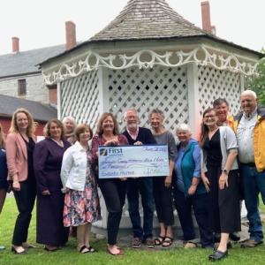 From left are First National Bank’s Lorna Weber, Kim Averill and Ann Clifford; Alice Smith Duncan, LCHA volunteer; First National Bank’s Sue Norton and Monique McRae; and LCHA’s Michael Chaney, Christine Hopf-Lovette, Robin Grant, Shannon Gilmore, Ed Kavanagh and Bill Sutter. Courtesy photo