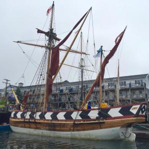 The Virginia during its visit in Boothbay Harbor for the 2023 Windjammer Days Festival. File photo