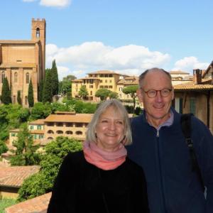 LCHA members Linda and David Pope have fond memories of their trip to Italy. Will they bid on LCHA’s Italy vacation package at this year’s Preservation Party auction? Photo by Christine Hopf-Lovette.