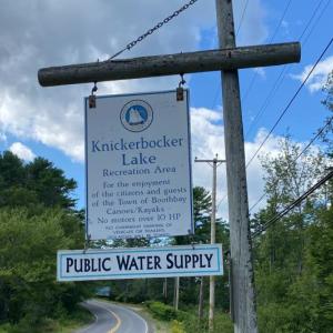 The Boothbay Region Clean Drinking Water Initiative is aimed at protecting Knickerbocker Lake and other sources of local drinking water through education and conservation. Rachel Sipler/Bigelow photo
