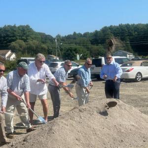Sept. 7 groundbreaking for the senior living facility on Gardiner Road, Wiscasset. Courtesy photo