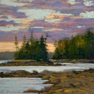 A Claire Hancock painting at Pemaquid Art Gallery. Courtesy of the venue Claire Hancock