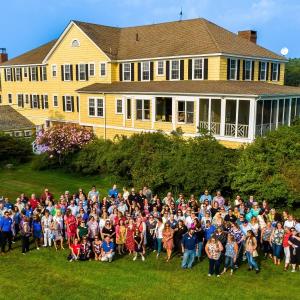 The Bath Savings staff celebrates a successful year at their annual Employee Celebration. Courtesy of Bath Savings