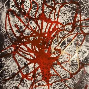 “Nature Trails” by Joël LeVasseur is among the art in “Abstract” at River Arts running through Oct. 14. Courtesy of the venue Joël LeVasseur