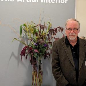 Co-curator Mark Coates of Boothbay Harbor. CANDI JONETH/Boothbay Register