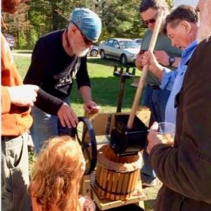 Past cider-pressing at Pownalborough Court House in Dresden. File photo