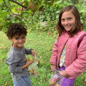 CTL students pick ripe apples on a trip to Biscay Orchards. Courtesy of CTL