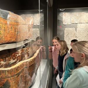 CTL students explore artifacts from ancient civilizations during a trip to Boston's Museum of Fine Arts. Courtesy of CTL