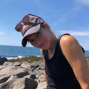 Leah L. Bauer adventuring along Maine’s wild coast. Courtesy photo