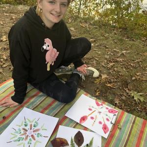 Piper creates an array of mandalas inspired by her woodland setting. Courtesy of Shannon Parker