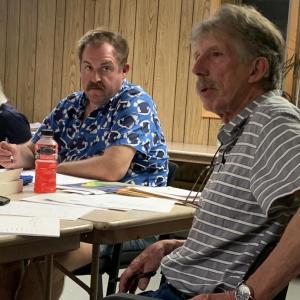 Edgecomb Selectman Mike Smith speaks at the Oct. 3 board meeting. BILL PEARSON/Boothbay Register