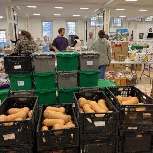 Thanksgiving baskets from Twin Villages Foodbank Farm. Courtesy photo