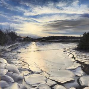 “Thaw,” a pastel by Carol Abitabilo Ast, is included in her show at LincolnHealth/Miles Memorial Hospital now through Dec. 29. Courtesy of the artist Carol Abitabilo Ast