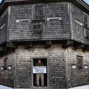 Jack Brennan of the Edgecomb Historical Society at Fort Edgecomb. Photo by Cameron Yee Photography
