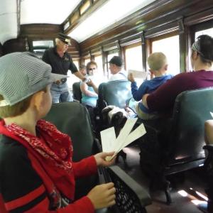 Riding the train. Courtesy photo