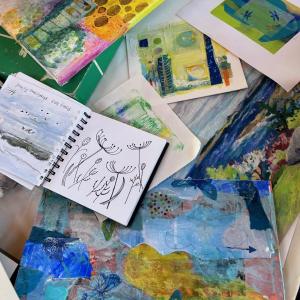 Debra Arter’s class “Getting to Done,” will focus on methods for finishing watercolors, acrylics and mixed media work. Courtesy of Maine Art Gallery