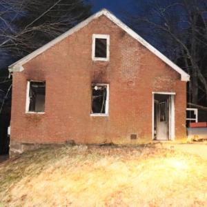 Scene of the Woolwich fire. Courtesy of Maine Department of Public Safety