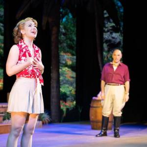 MSMT actors rehearse a scene in “South Pacific,” the first MSMT show of the 2024 season opening Wednesday, June 5. Courtesy of MSMT