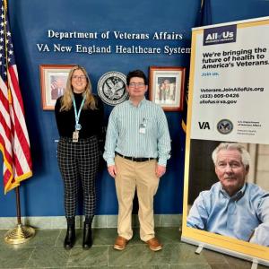 Paige Stone, left, and Houlton Boomer are All of Us research coordinators the Togus VA Medical Center, 1 VA Center, Augusta. Courtesy photo