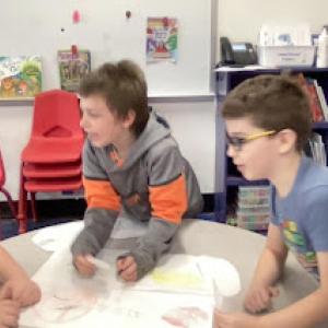 Students create their own game. Donna Footer photo