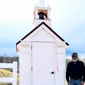 Bill Curtis, builder of the new church dedicated to Aunt Edna Verney. Estelle Carey photo