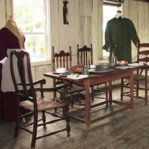 A glimpse of home life in Colonial mid-coast Maine, Chapman-Hall House, Damariscotta. Courtesy of Lincoln County Historical Association