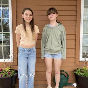 Enilea Burns, left, and Fina Record were selected as finalists in this year's River of Words Poetry Contest. Courtesy of CTL