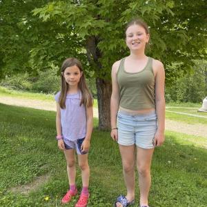 From left, Saylor Mallory and Jacqueline Kiss Branch place in annual poetry contest. Courtesy of CTL