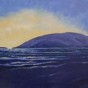 “Even Tide” is among Sally Loughridge’s work in the “Power of Place” show at Damariscotta’s River Grill. Courtesy of Kim Skillin Traina Sally Loughridge