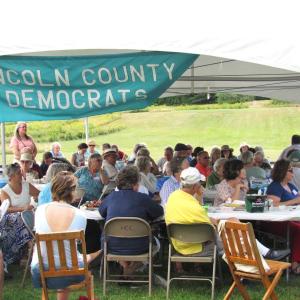 Democrats from across Lincoln County will gather under the big tent at Cider Hill Farm in Waldoboro, Sunday, Aug. 4, for the annual Family Fun Day Lobster Bake. Courtesy of Geoff Bates